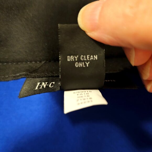 INC Womens Colorblock Mini Skirt With Front Zipper & Pockets Size 12 - Picture 6 of 7